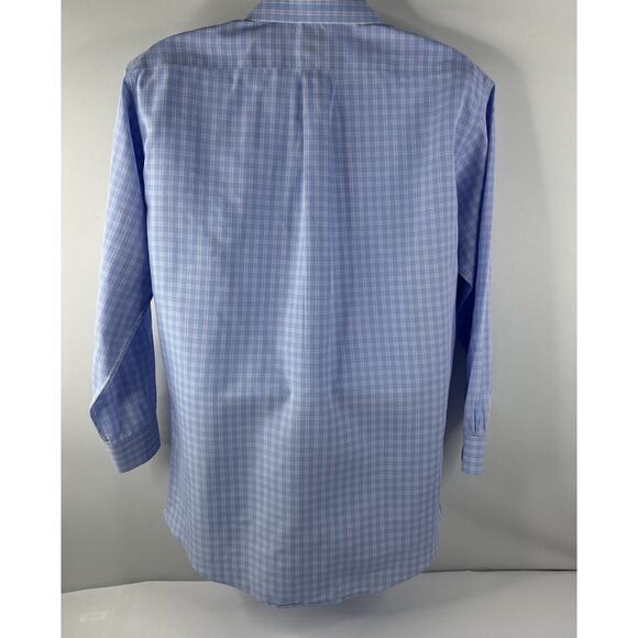 Brooks Brothers 346 Shirt Regular 17 2/3 Button Up Cotton Long Sleeve Non-Iron - Picture 5 of 9